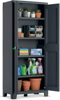 Armadio Dmora 4 Ripiani cm Moby Alto Antracite 80 x 44 x 182 XL