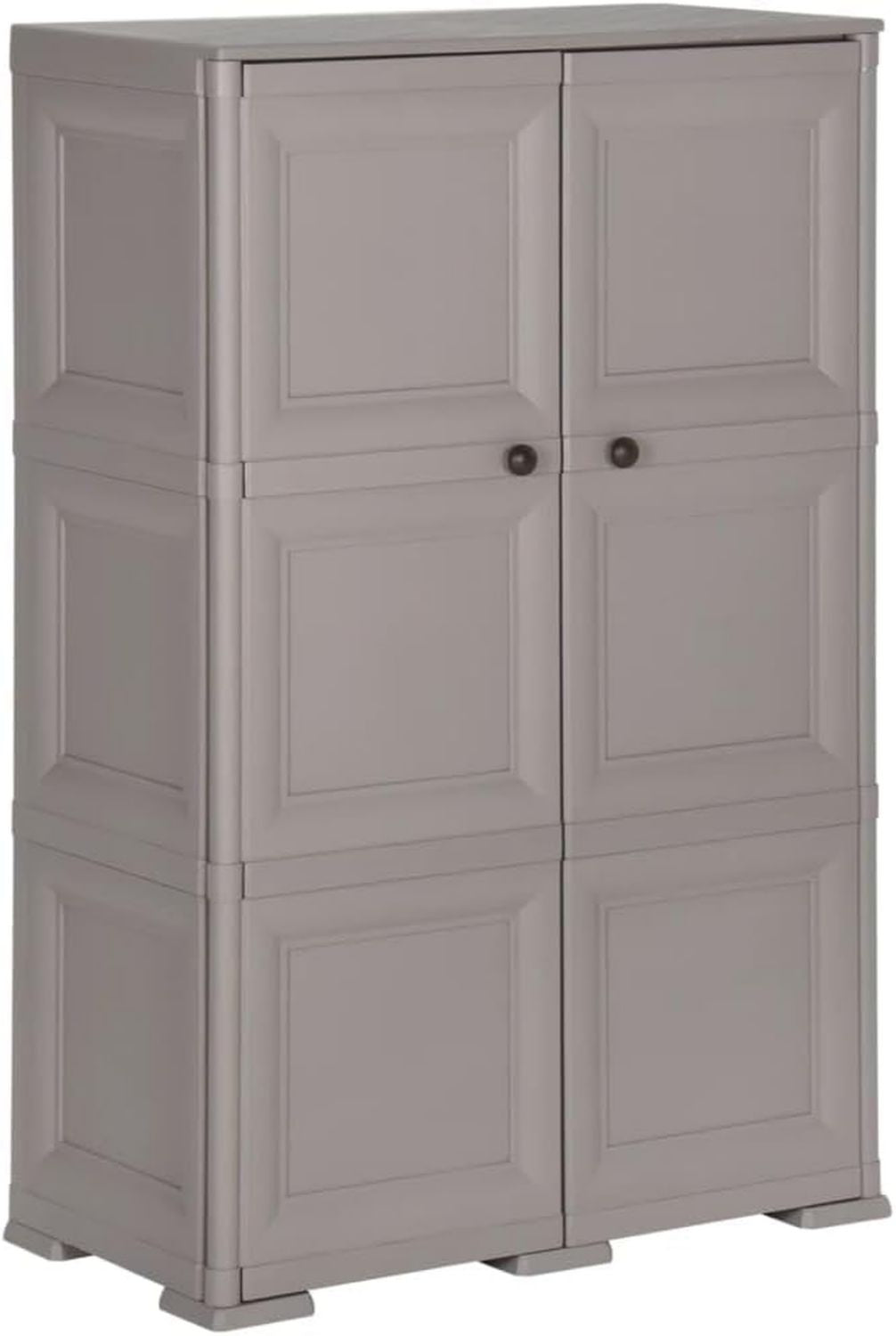 Casa Giardino Mobiletto Plastica 79x43x125 cm Wood Design Grigio