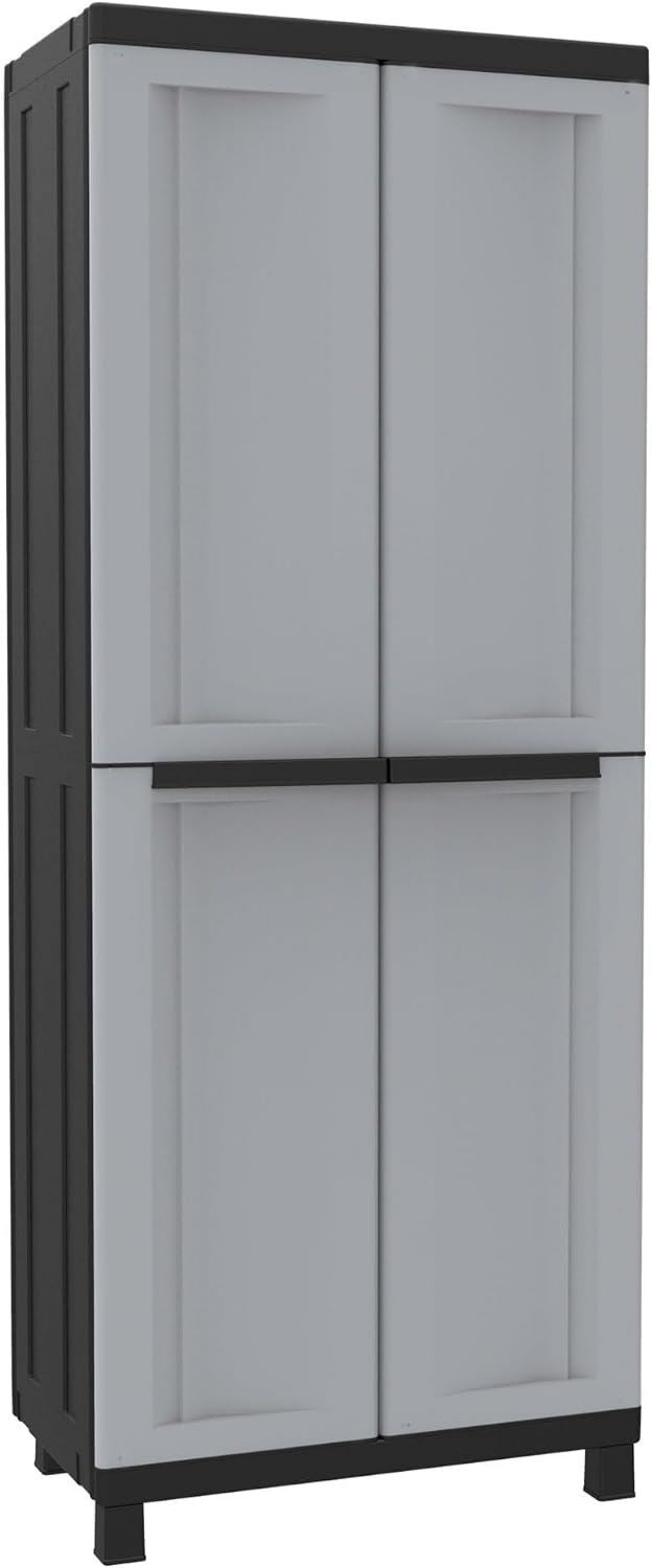 Armadio Keter Basso Gulliver 2 Ripiani Regolabili Sabbia Beige H Cm 80 x 44 x 100