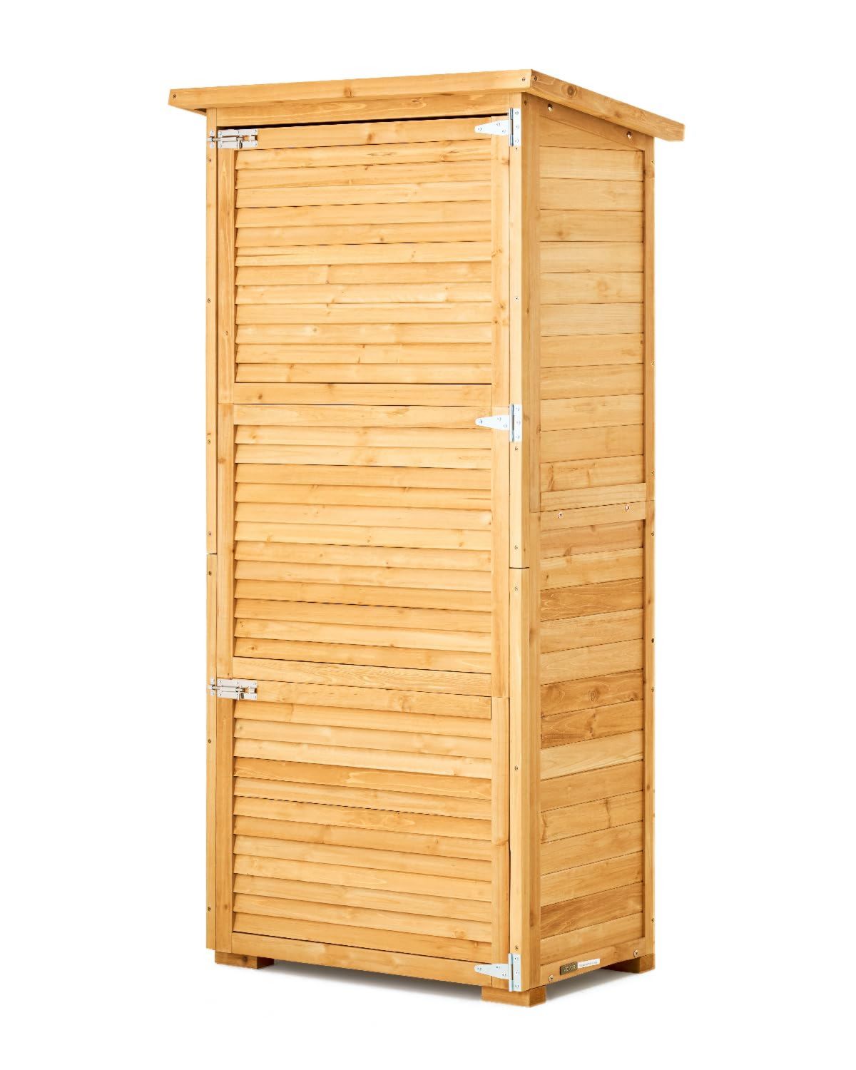 Portaoggetti VEVOR Grande Capannone in in Metallo Ripiani Pavimento Mobiletto Impermeabile con Struttura 800 x 500 x 1620 Legno per Esterni Capannone Porta per Patio Cortile Prato mm