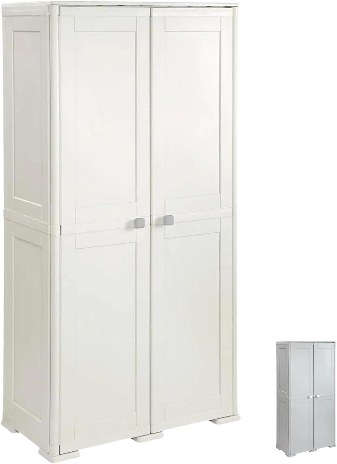 Armadietto Ecocab 2 Dimensioni 68 x 39 x 88 per la Raccolta Differenziata da Interno Esterno 2 vani separati. Materiale Plastica 7 cm